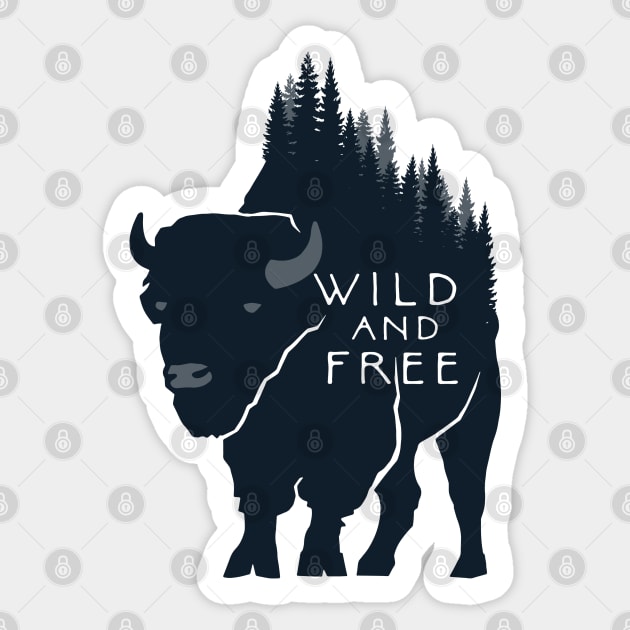 Wild and Free Sticker by Nataliatcha23